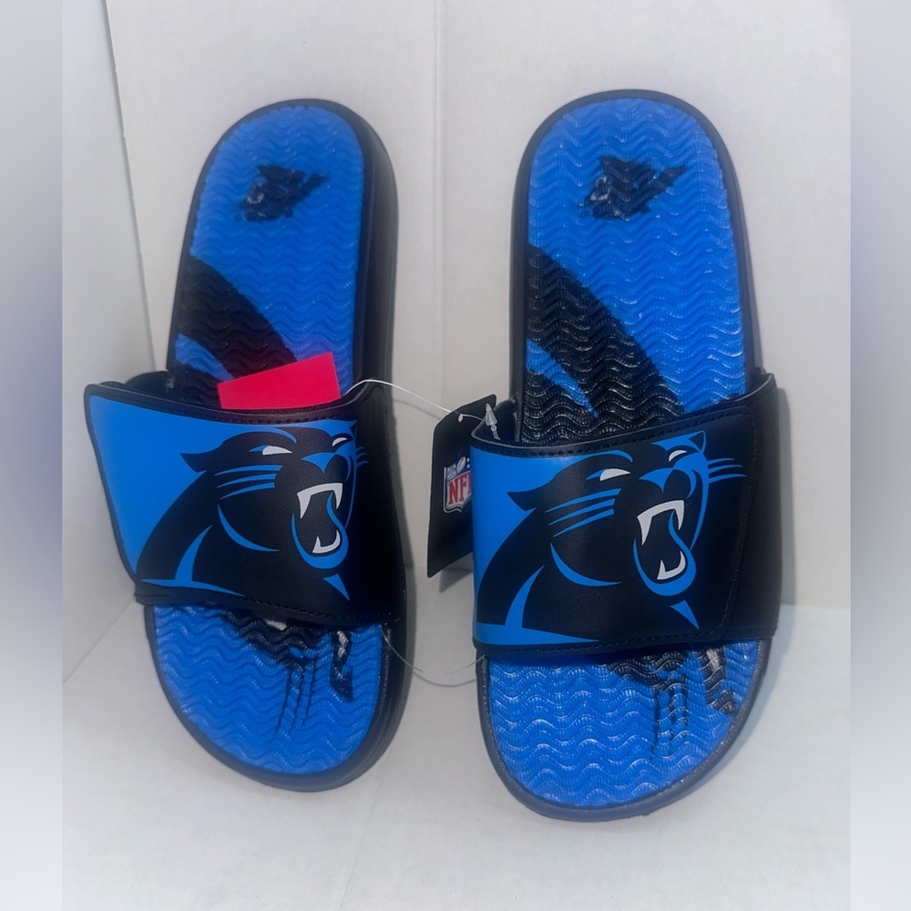 FOCO mens NFL Team Logo Athletic Sport Shower Flip Flop Sandals size 9-10 - Picture 4 of 4